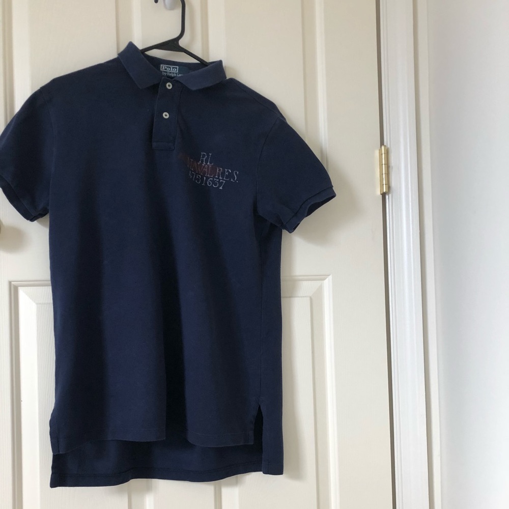 Navy Blue Ralph Lauren Polo Short Sleeve Shirt